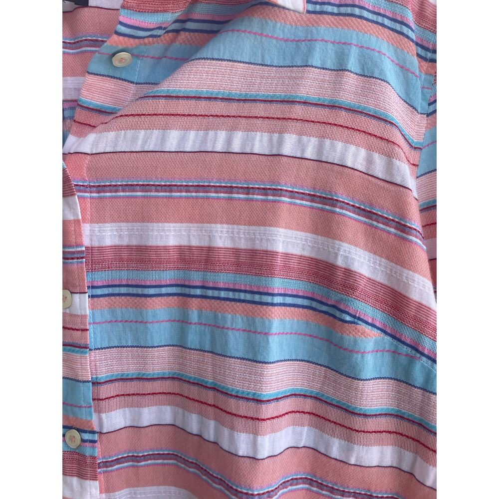 Talbots Pastel Multi Color Stripe Button Down Lad… - image 4